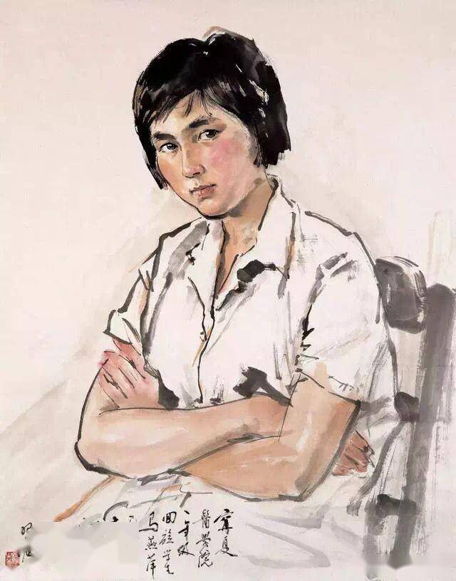 杨之光精彩囯画人物作品