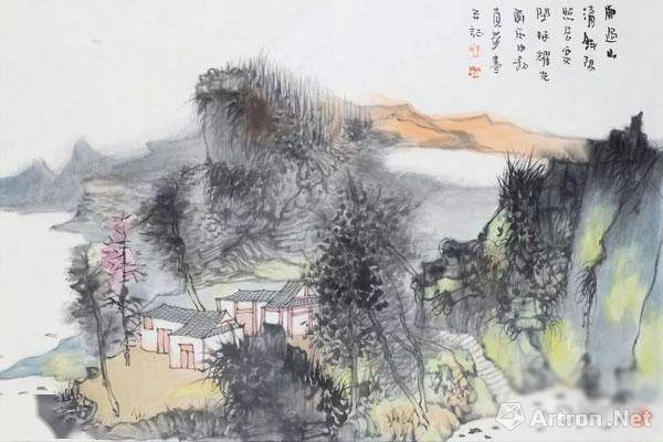 山水间的歌者 王贵华山水画