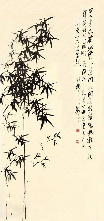 竹子简谱画_竹子画