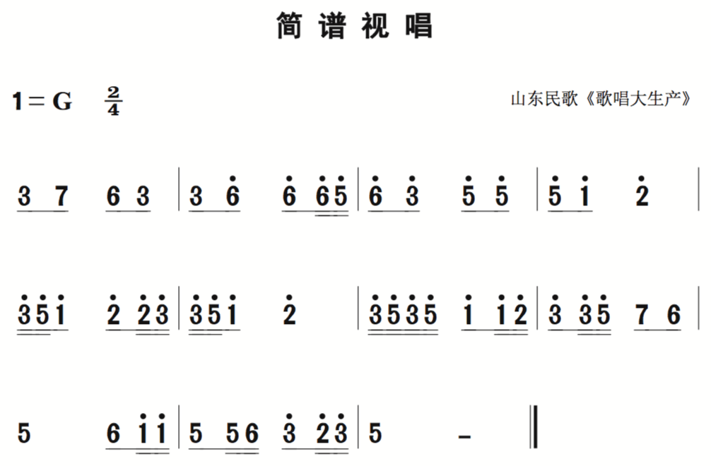 简谱6的唱名_简谱音名唱名对照表(2)