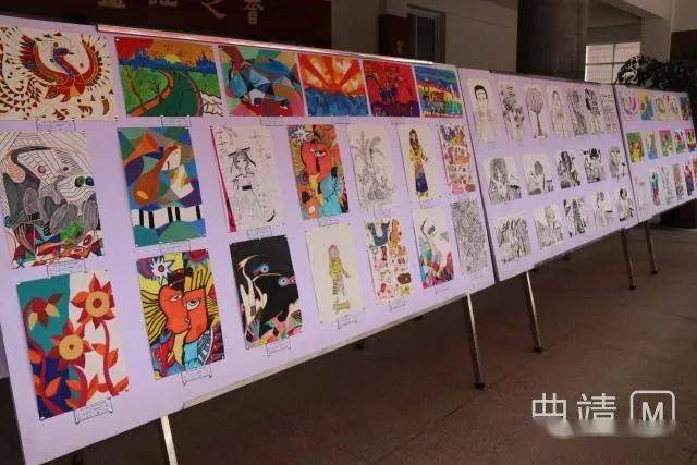 盘江小学举办第八届师生书画展向"七一"献礼_作品