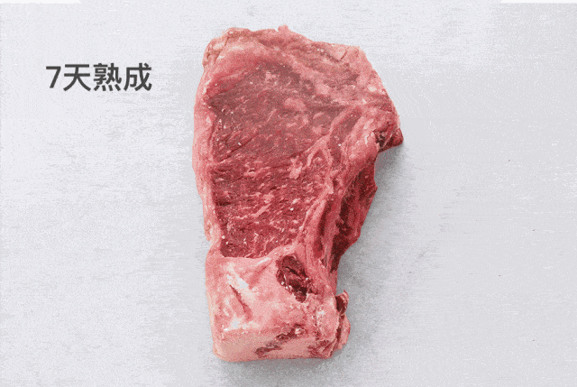 但这样的损耗下得出的牛肉风味是非常出彩的,列举一个大致时间和熟成