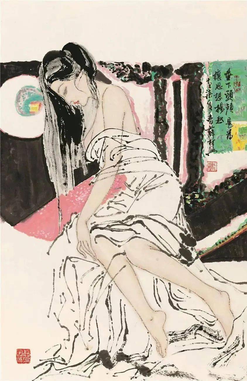 这波水墨美女,人见人爱!每一个人物都具有东方诗意化和现代美感