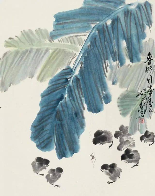 国画中芭蕉下的世界一片清凉