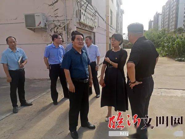临沂市委宣传部领导到罗庄区督导创城工作