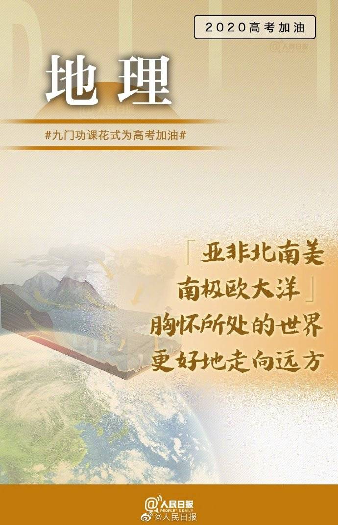 高考|九门功课为高考加油还有4天高考