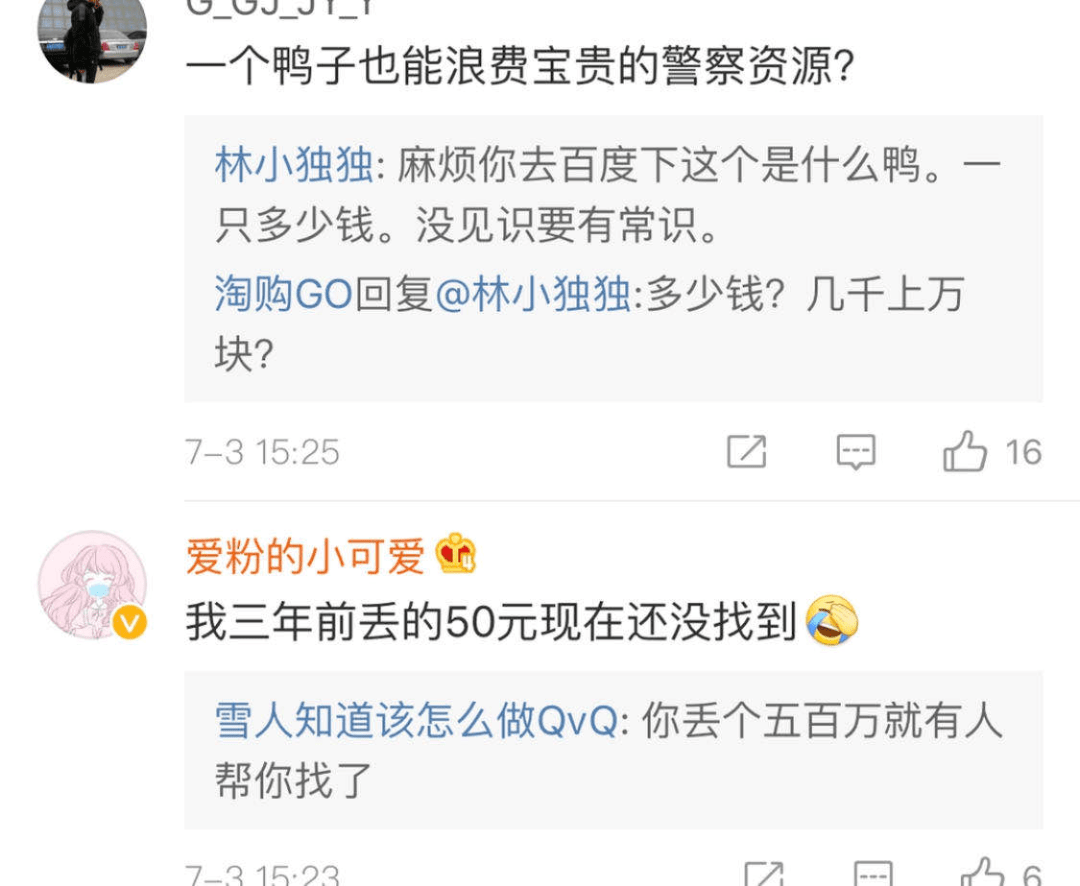 宠物|热搜第一！知名女演员凌晨发“寻鸭启事”！警方最新回应…