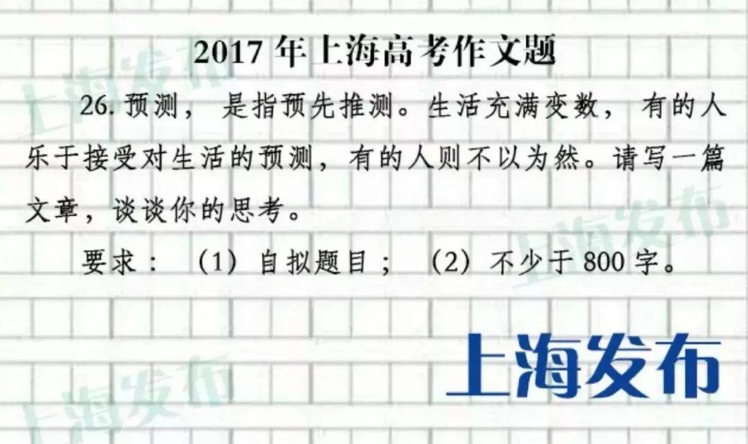 上海|2020上海高考作文题公布！往年作文题是否勾起你的回忆杀