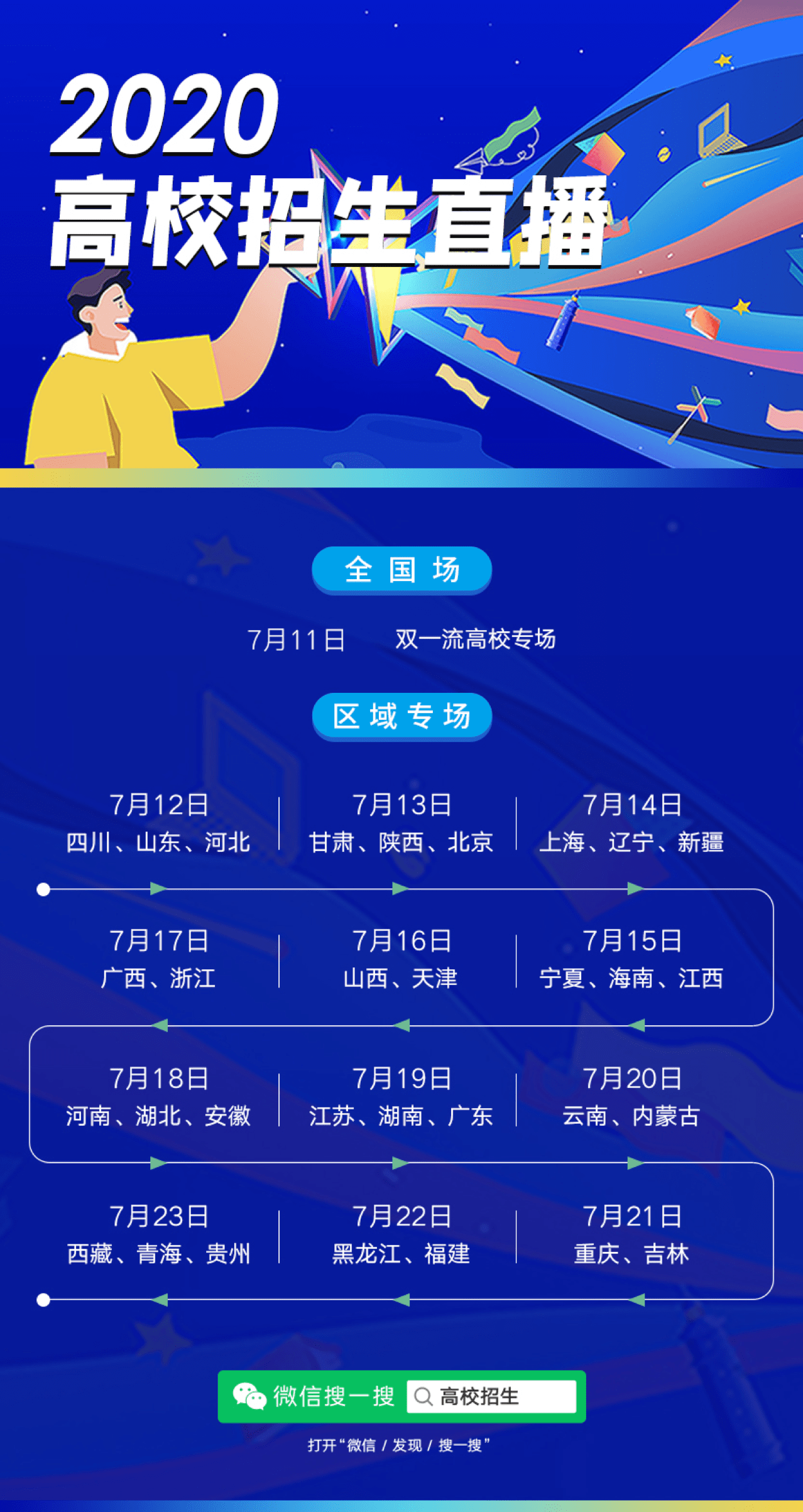 高校|微信搜一搜、腾讯课堂联合百余所高校进行招生“云宣讲”