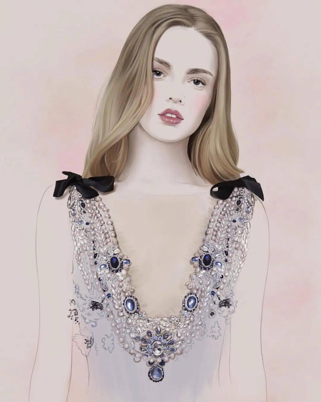 大神|时装画灵感|三庭五眼傻傻分不清楚?大神Nadia Coolrista超美步骤分享!