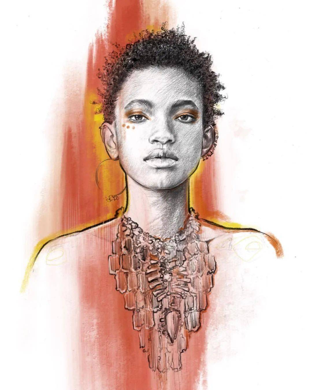 大神|时装画灵感|三庭五眼傻傻分不清楚?大神Nadia Coolrista超美步骤分享!