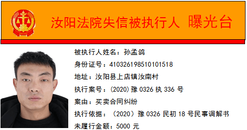 洛阳最新一批"老赖失信人"名单曝光!附照片,家庭住址