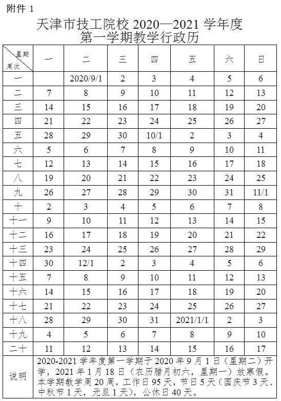 教学|天津这些院校开学时间定了！