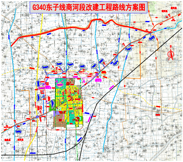 高德高速商河东互通立交,g340东子线商河段等重点项目