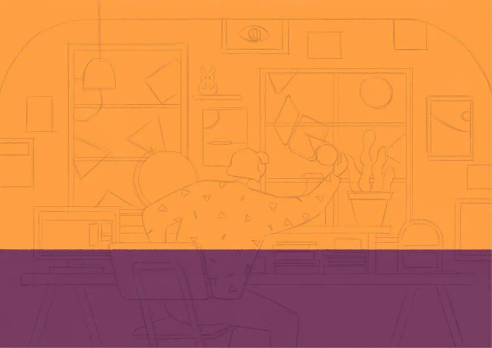 画面|四步艺术扁平插画！