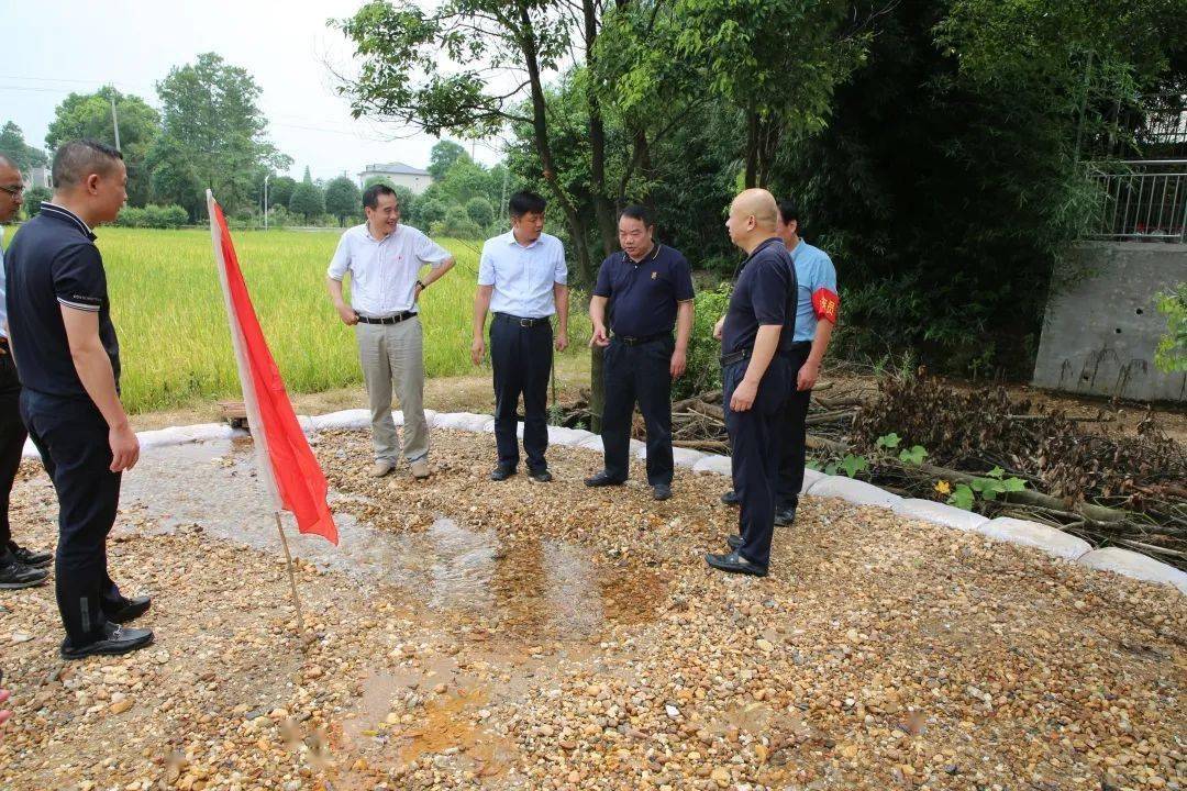 7月20日,局党组书记,局长曹彪带队到望城区苏蓼垸,大众垸督导检查防洪