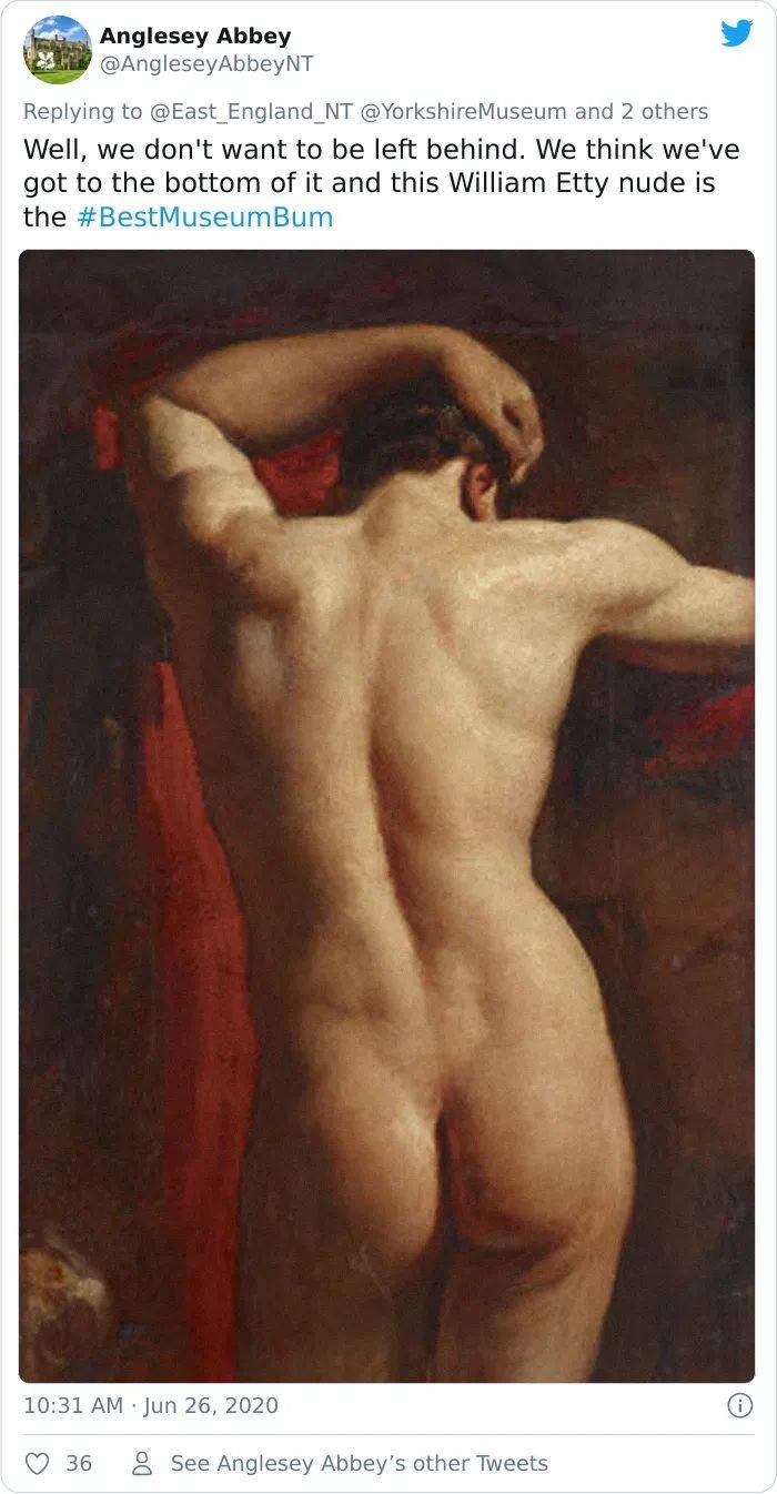 英国|遇见博物馆的美臀：英国博物馆“最佳屁股”挑战获响应