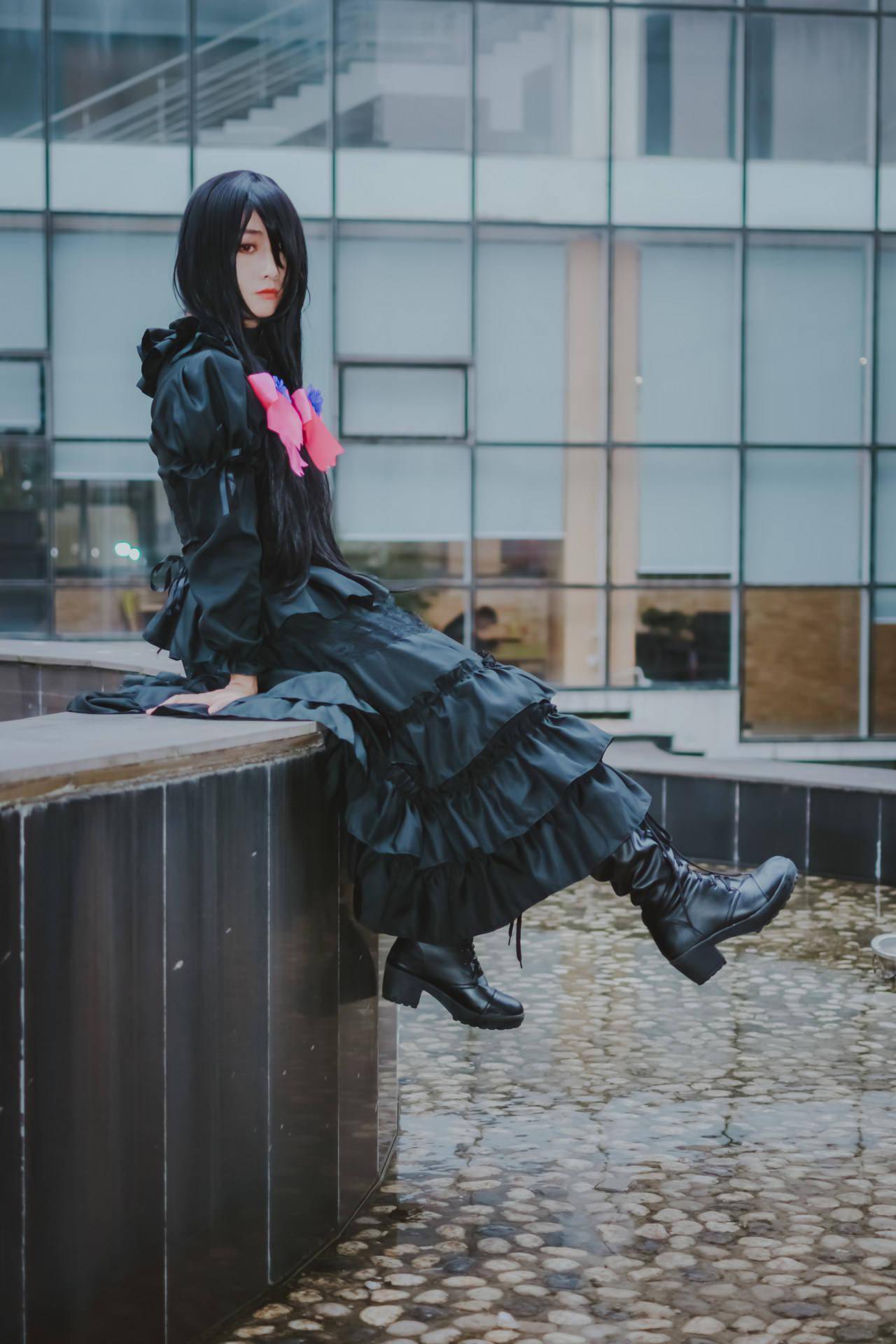 约会大作战 哥特狂三cosplay