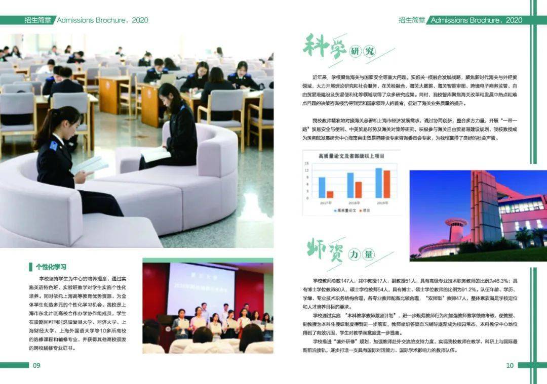上海海关学院2020招生简章