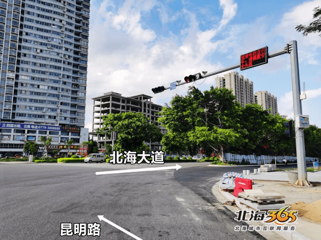 北海在建大路盘点,银滩四号路有望8月全线通行.