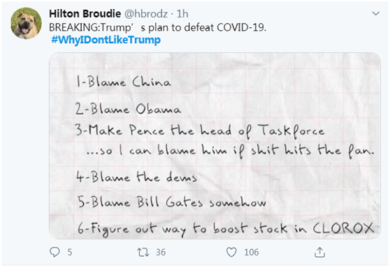 疫情|特朗普刚说完“没人喜欢我”，“我为什么不喜欢特朗普”就登上推特热搜第一