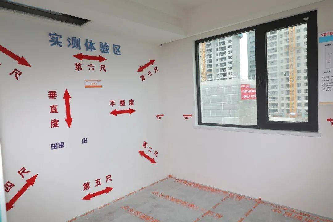 最后,观摩团进入观摩楼栋,现场观摩土建工法样板,土建成型质量,精装