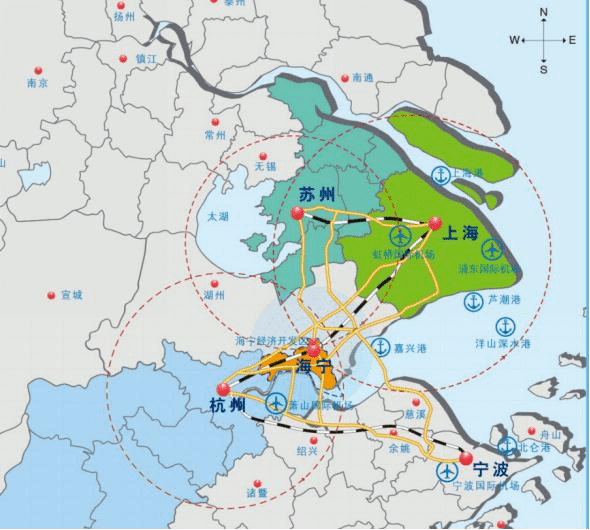 杭州湾经济区的重点支撑平台