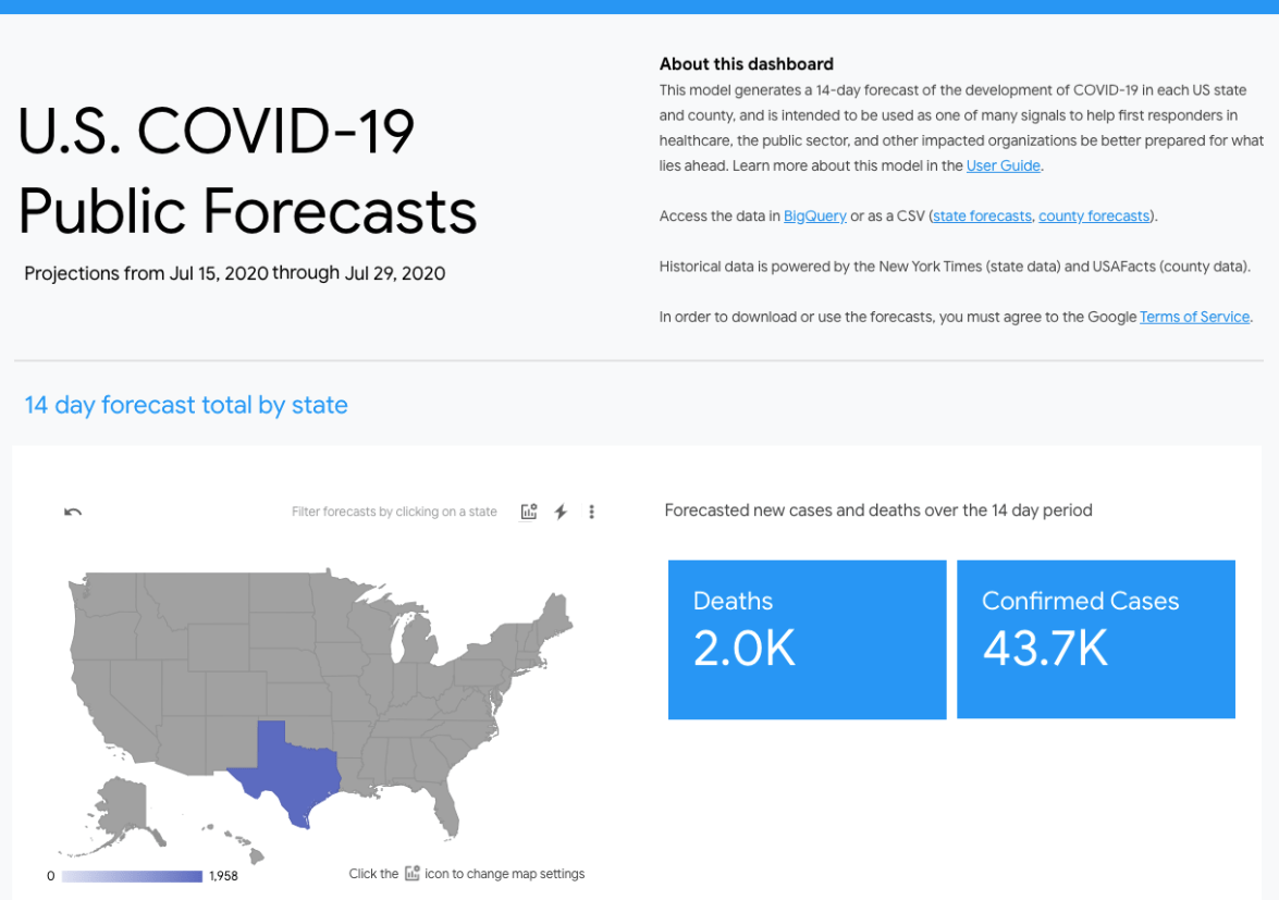 疫情|谷歌联合哈佛推出新冠AI模型，可预测未来两周美国疫情走势