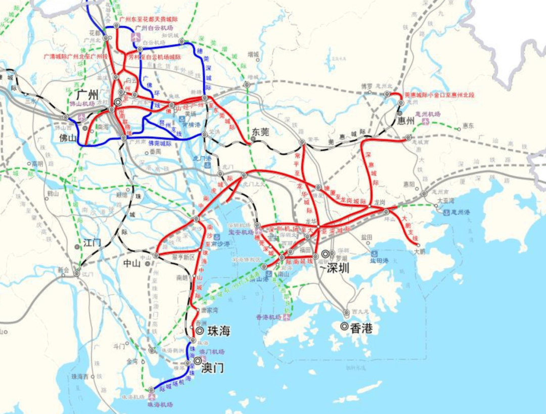 高铁:斗门鹤洲站到了!这里衔接高铁城轨,连通澳门.