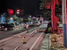 监督|刚施工完成的沥青路面现破损？普宁：立即约谈，不准偷工减料