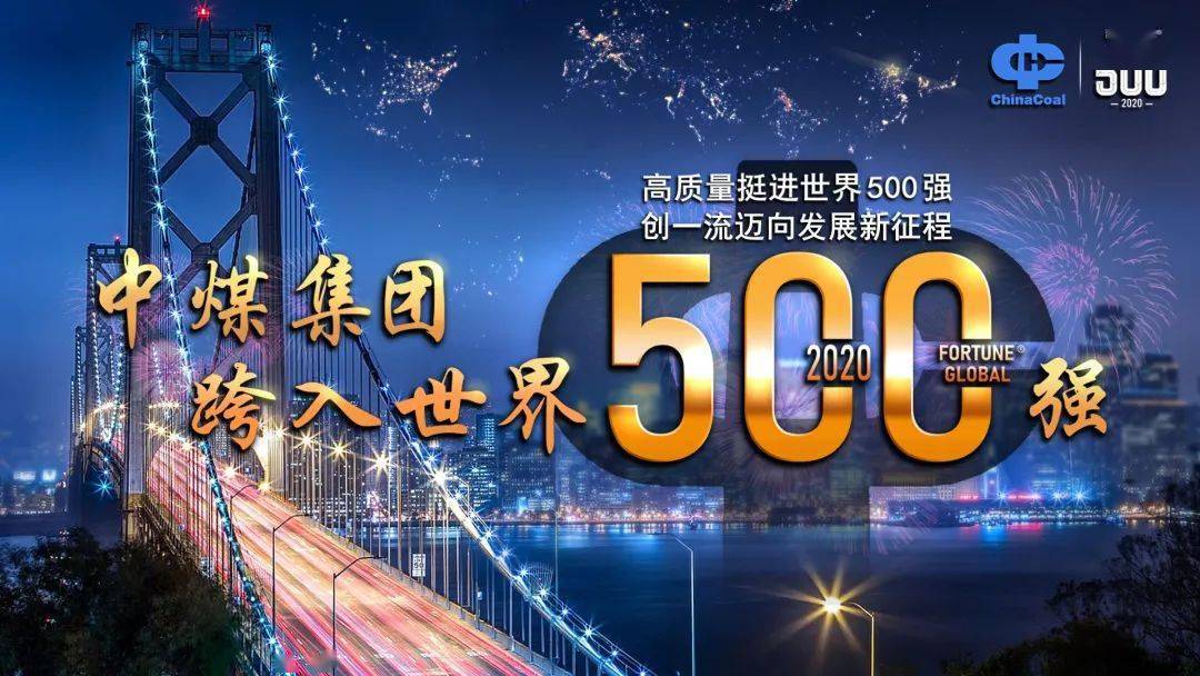 喜讯| 热烈庆祝中煤集团荣登世界500强!