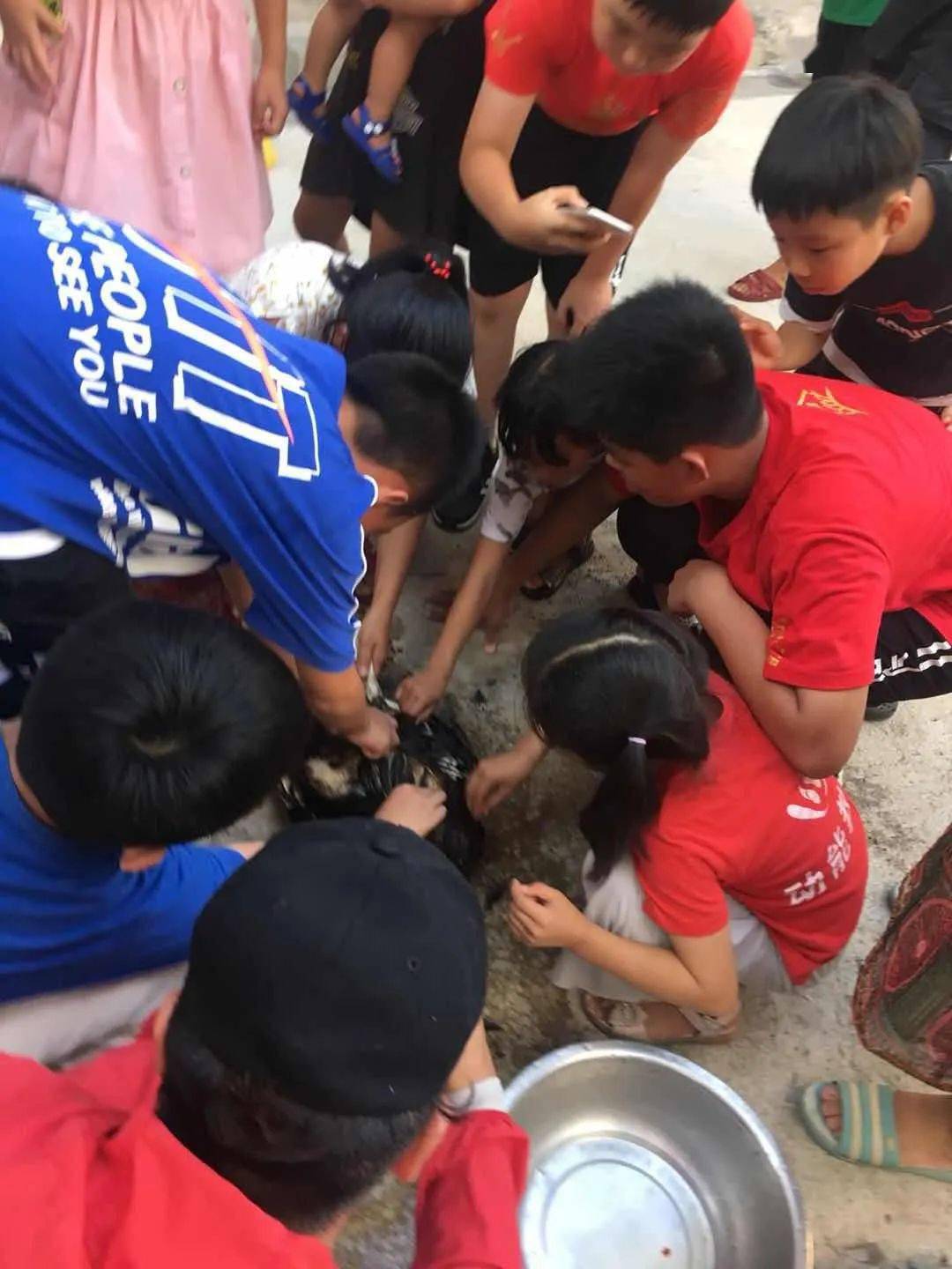 永州|看到成品让人口水直流欧爸的孩子们下厨学做永州血鸭