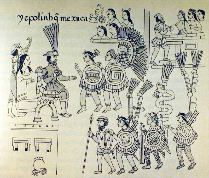 阿兹特克|八十本书环游地球︱墨西哥：阿兹特克贵族诗歌