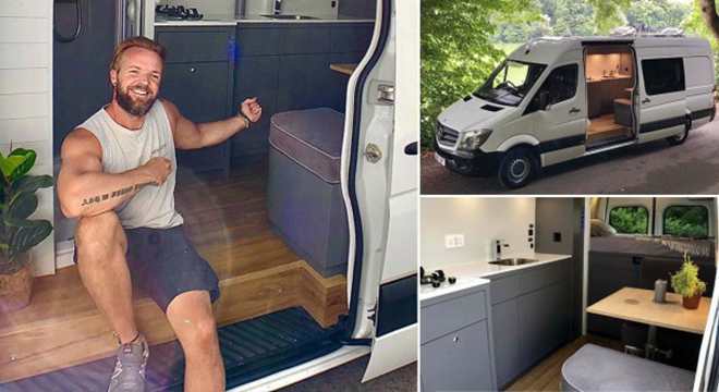 Daryl|疫情期间宅家太无聊? 男子将货车改装成豪华露营车