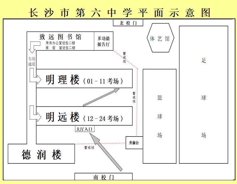 长沙市第六中学2020级高一新生入学考试安排