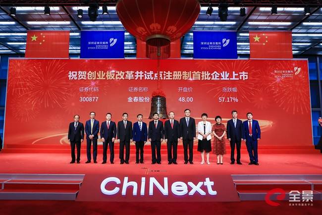 热风|[快讯]创业板试点注册制新股金春股份首日上涨92.53%报58.80元