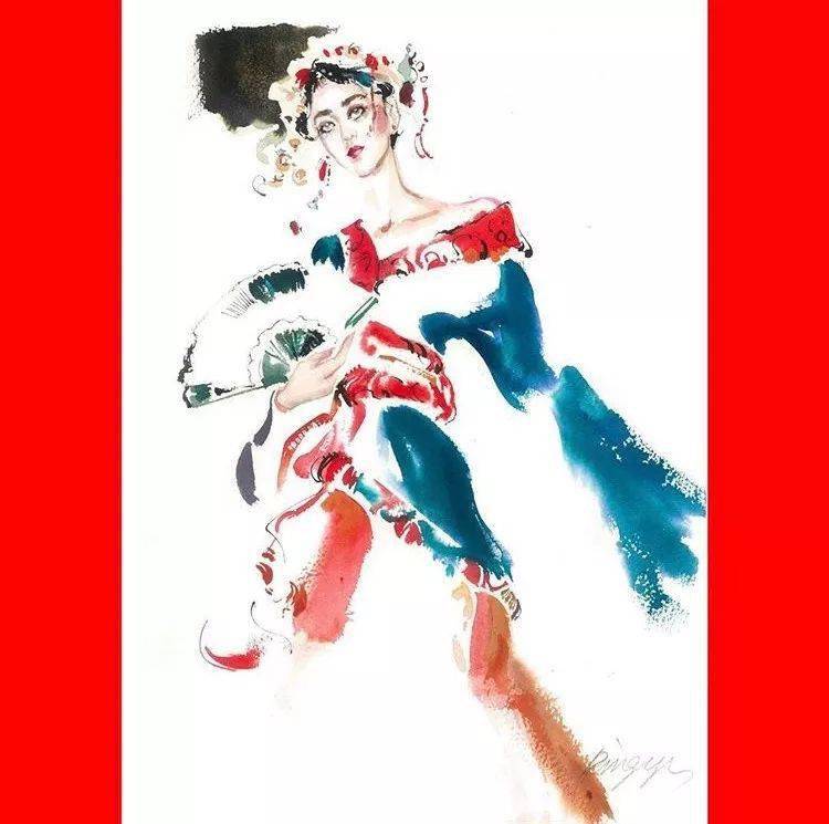 Chiu|超级仙美的绘画步骤分享！Ping-Yu Chiu助你水彩时装画更上一层楼！
