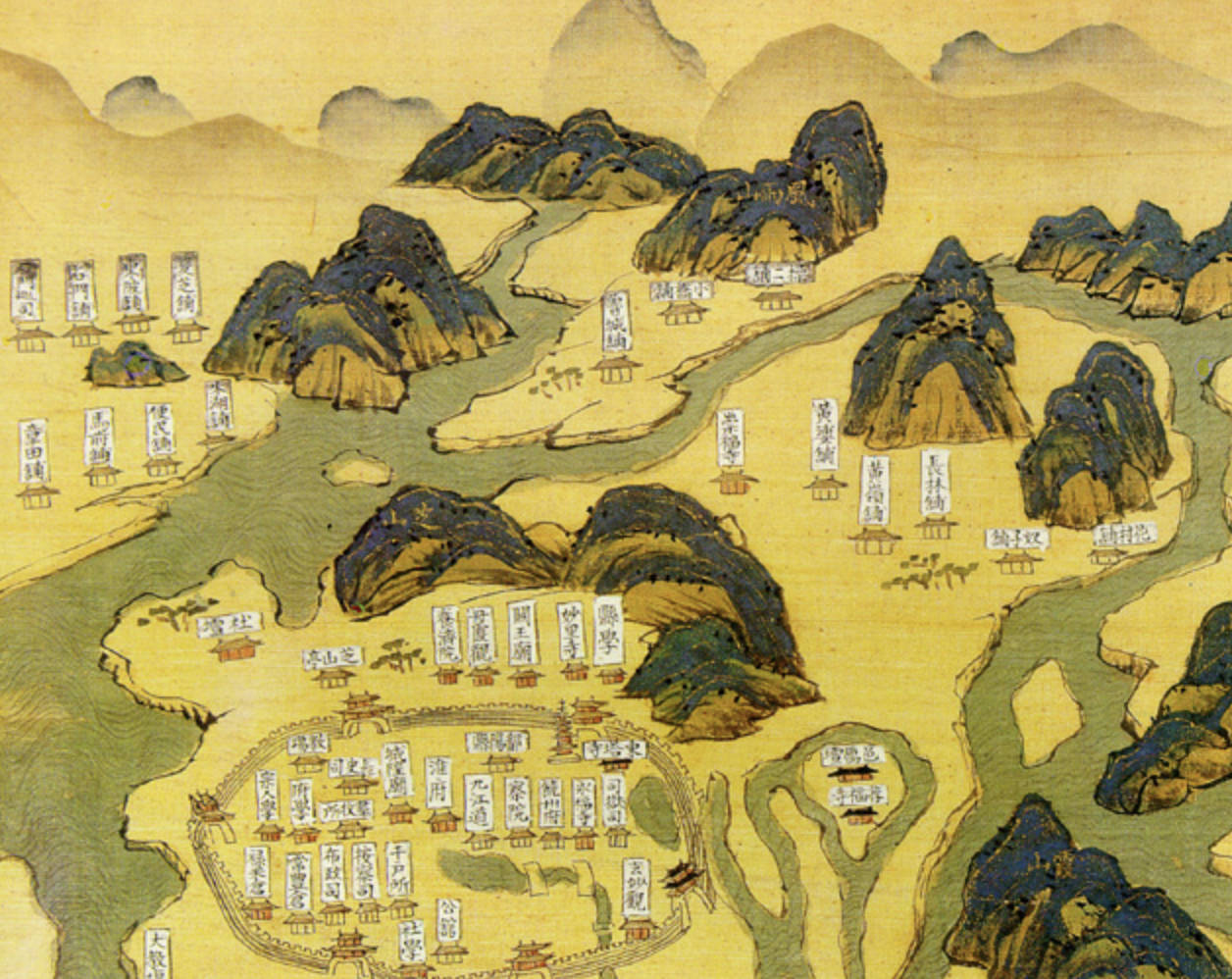 制图学|地图的历史⑥︱游走在制图学与山水画之间的中国传统地图