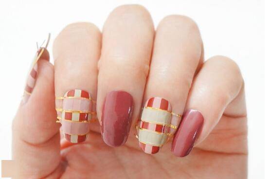 格子|甜美又温暖的格子美甲不就是你一直想要的吗？！