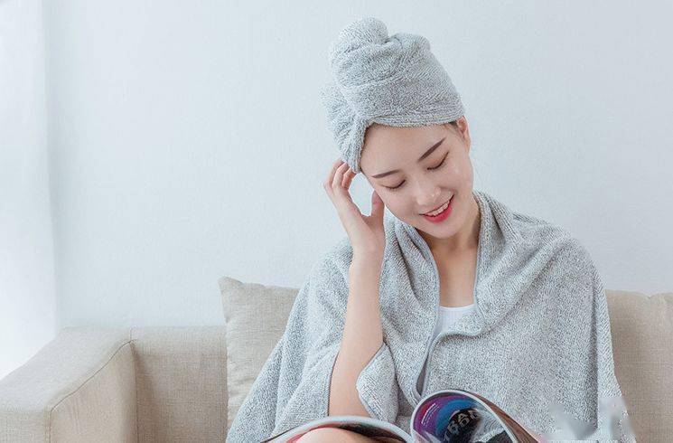 发丝|?日式神级干发帽, 5分钟告别头发湿哒哒!不伤发丝、不掉毛 ,人手必备!