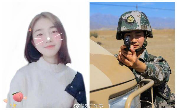 央广军事微博|女兵入伍前后对比照：有一种蜕变叫参军