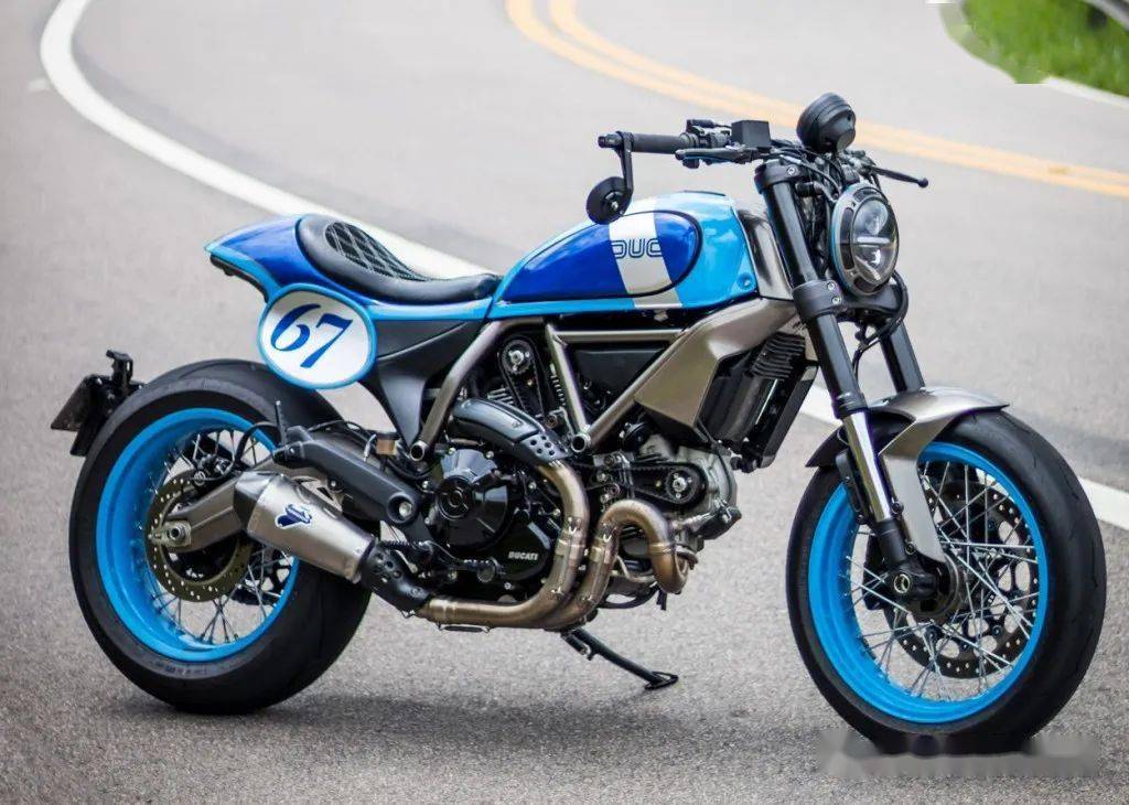 杜卡迪scrambler800改装咖啡风格