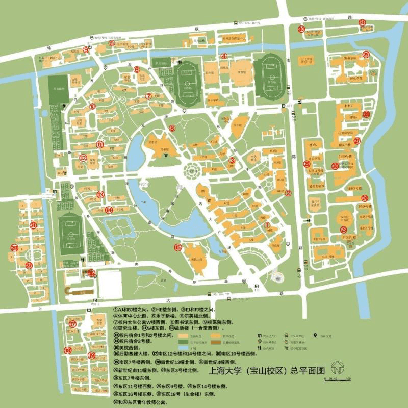 生活导图上海大学三校区地图校园生活导图,扫码玩转上大89图文来源