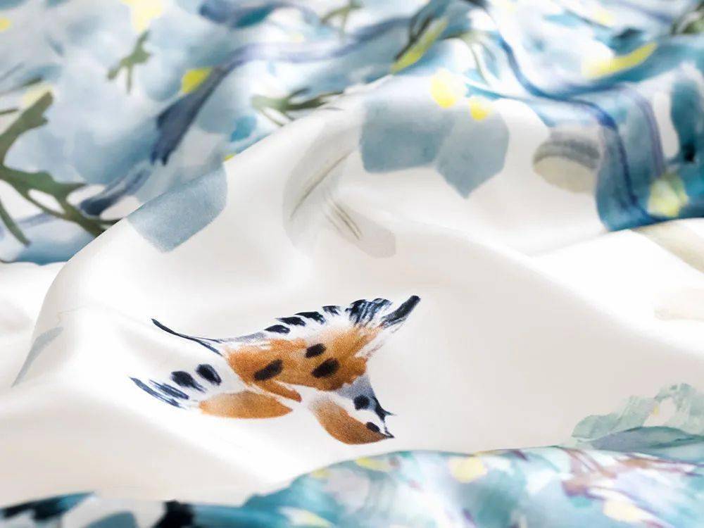 真丝|众筹丨高级美感英式床品,把浪漫的紫藤花园“搬”进卧室