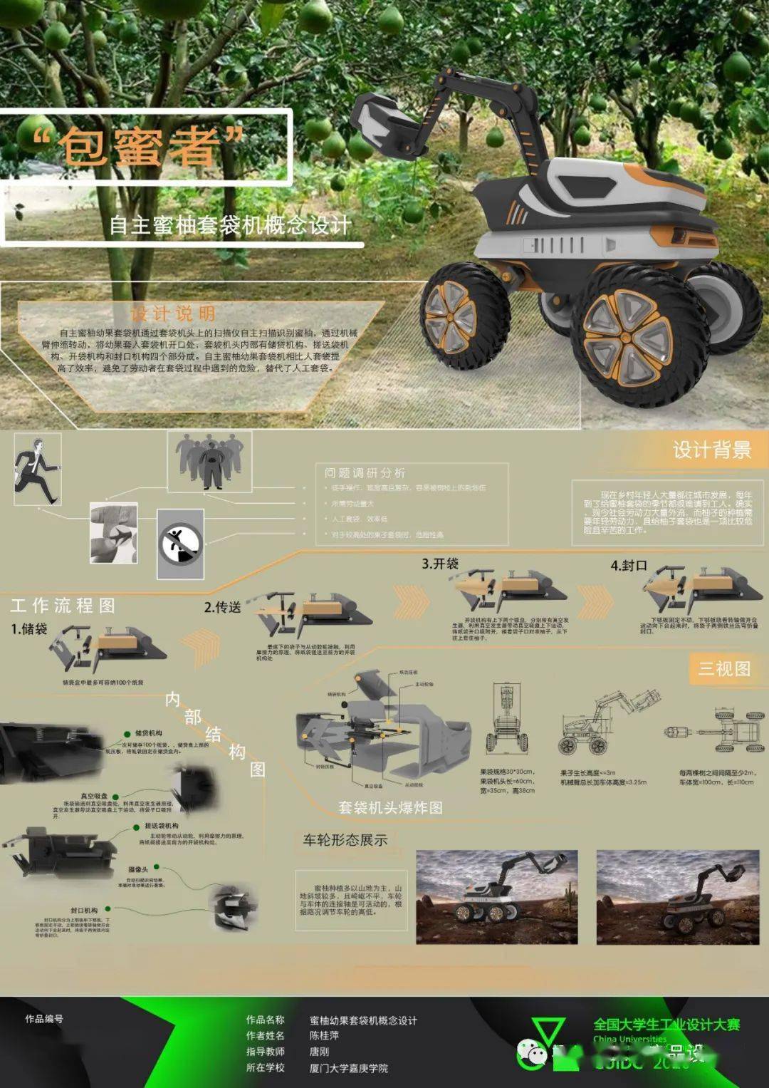 揭晓2020年全国大学生工业设计大赛福建赛区一等奖作品公示