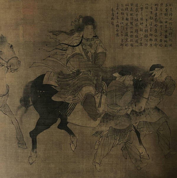 中国古代人物画 掛軸 横幅 インテリア 壁掛け 中国美術 范曾文 姬归汉图 金元时期《文姬归汉图》中的服饰与年代问题_搜狐网