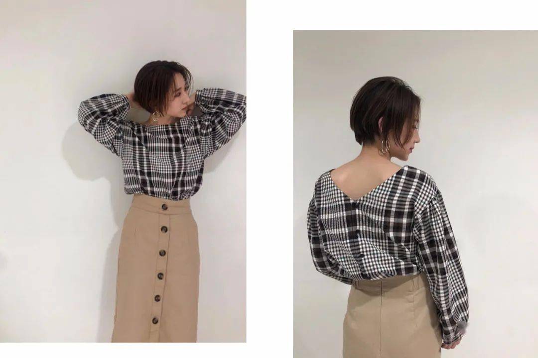 仙女们|格纹衫 + 短靴，早秋这么穿A到爆 ！