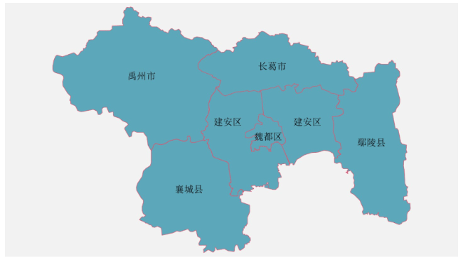 许昌市行政区地图