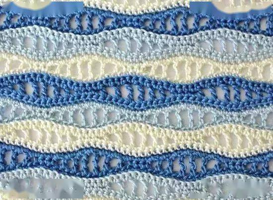 波浪|42款钩针波浪编织花样,钩到手抽筋(附教程)