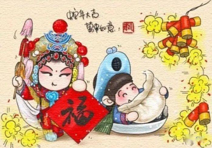 当京剧遇到美食,这插画把我看饿了_胖不墩儿
